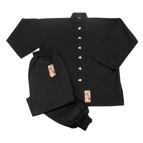 10610 Kung Fu Uniform - Black with White buttons