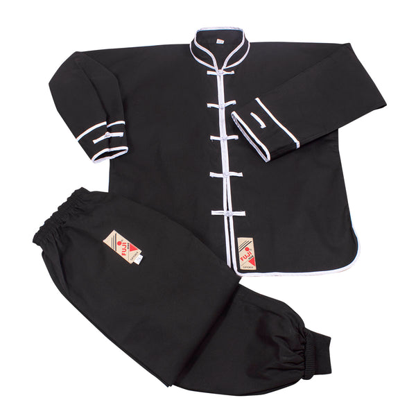 10630 Kung Fu Uniform With White Trimmings Fuji Mae New Zealand