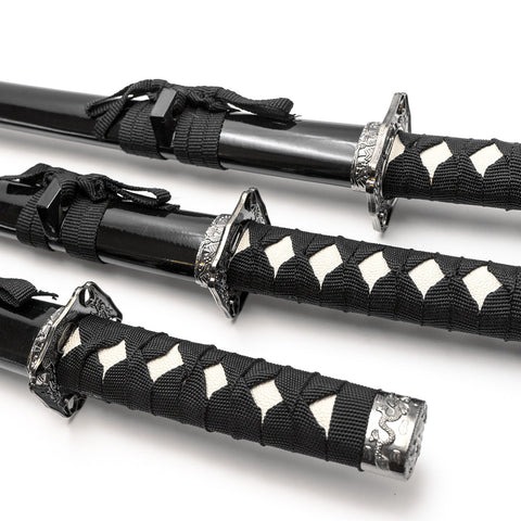 3PCS KATANA SET. BLACK
