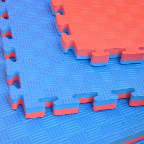 30710_7 Puzzle Gym Mats "5'Stripe"(GST INCL) - 1m x 1m x 4cm