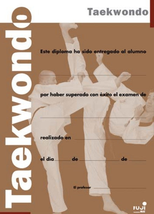 WTF Taekwondo Grade Certificate: English