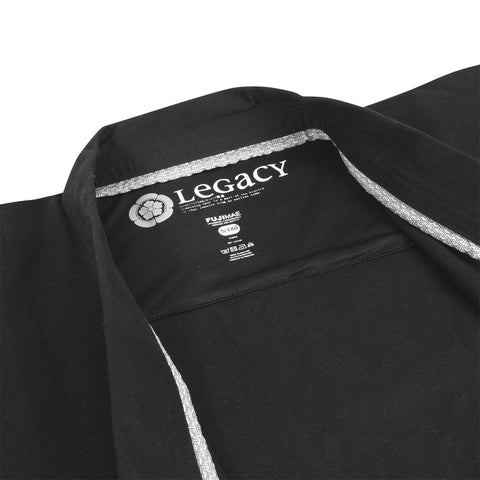 100507  LEGACY II KARATE GI -  BLACK 14 OZ