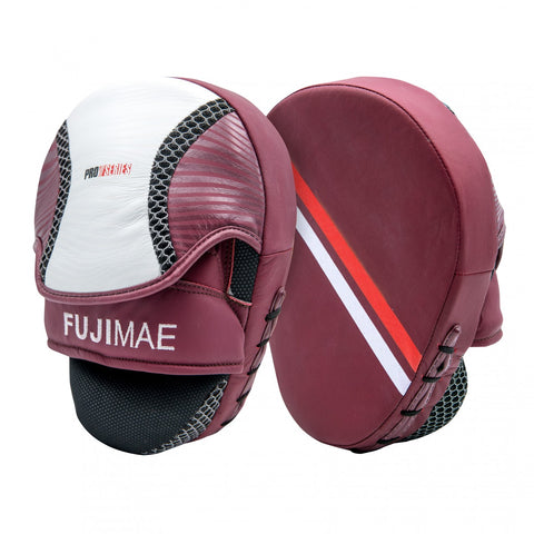 30131 PROSERIES LEATHER FOCUS MITTS - Blue & Maroon