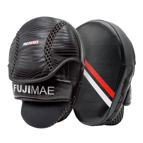 30131 PROSERIES LEATHER FOCUS MITTS - Blue & Maroon