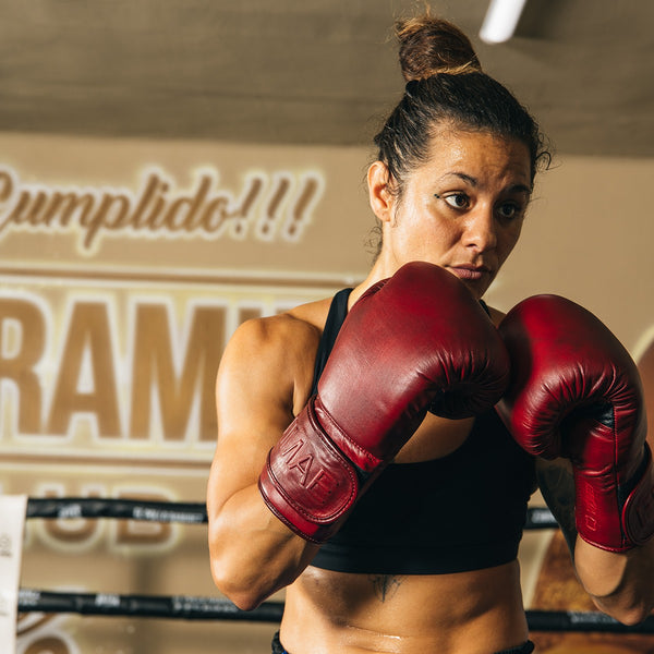 213619 RADIKAL BLOODY MARY LEATHER GEL BOXING GLOVES QS Fuji Mae New