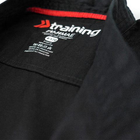 100107 Black Training Karate Gi