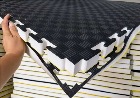 30710_7 Puzzle Gym Mats "5'Stripe"(GST INCL) - 1m x 1m x 4cm