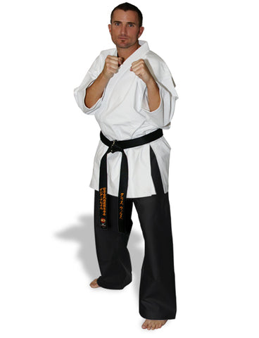 Karate Gi  White/Black "Salt & Pepper" Uniform