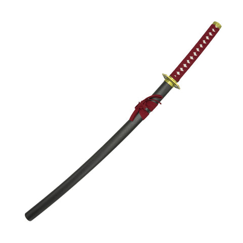 42789790 Stainless Steel Katana. Black-Maroon