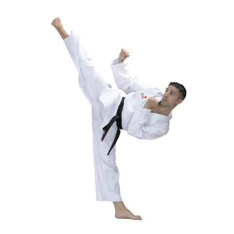 10200 WTF Taekwondo White Lapel - Poly Cotton Dobok