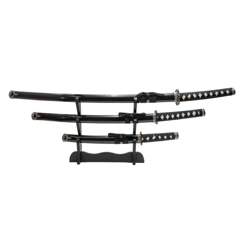 3PCS KATANA SET. BLACK