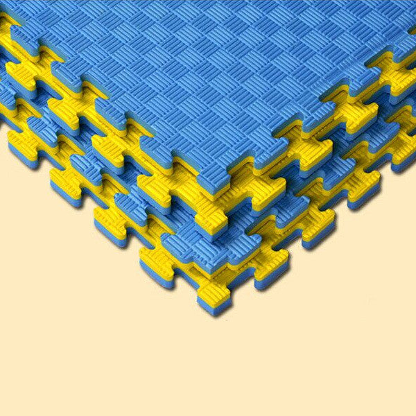 30710_7 Puzzle Gym Mats "5'Stripe"(GST INCL) 1m x 1m x 4cm Fuji Mae