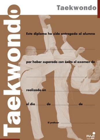 33591 WTF Taekwondo Grade Certificate: English