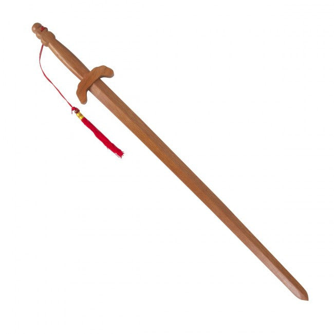 Chinese Kung Fu Sword Made Of Wood For Competition With Tassel