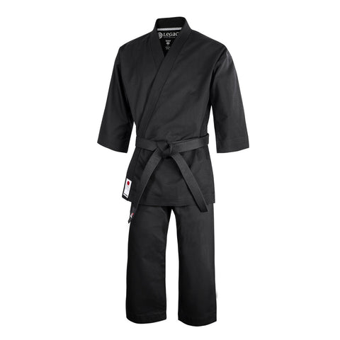 100507  LEGACY II KARATE GI -  BLACK 14 OZ