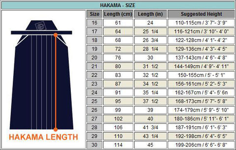 11132 Hakama 100% Cotton Heavy Weight - Blue