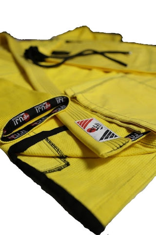 10405200 BJJ Pearl Weave Yellow Gi with Rip Stop Pants